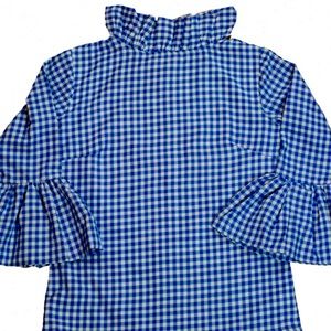 Elizabeth Wilson Designs gingham blue top